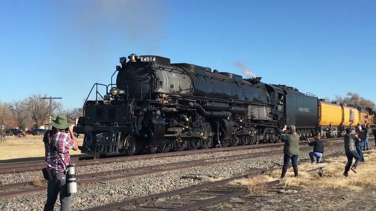 Union Pacific Big Boy 4014 Leaving Hugo, CO, November 23rd, 2019
