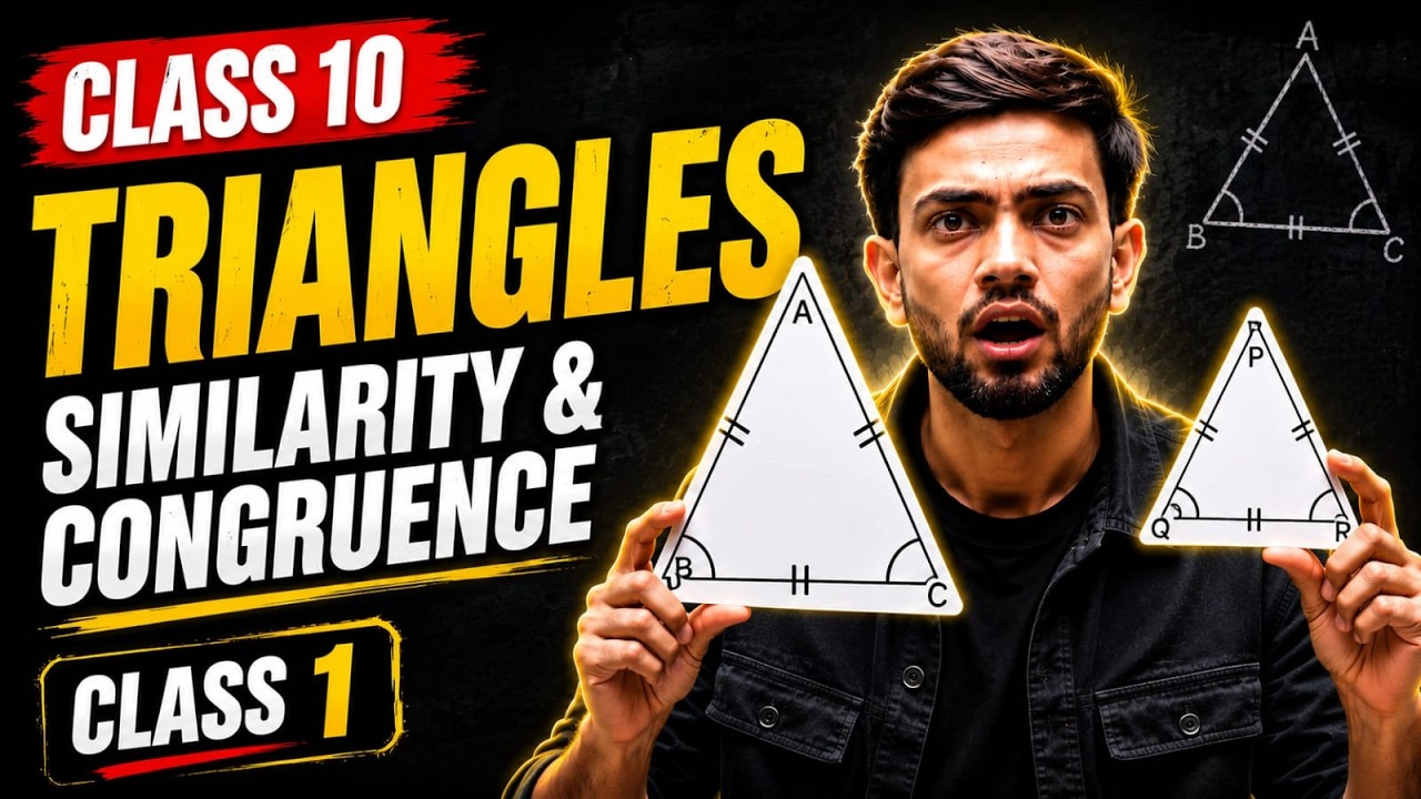 Class 10 Maths Chapter 6 Triangles | Similarity & Congruency | Live Class 1 | CBSE Boards 2027
