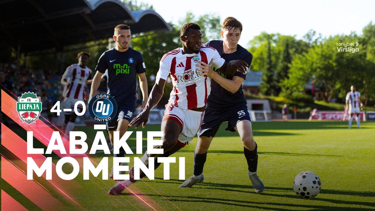 Runda 21: FK Liepāja 4:0 Ogre United (najciekawsze momenty)