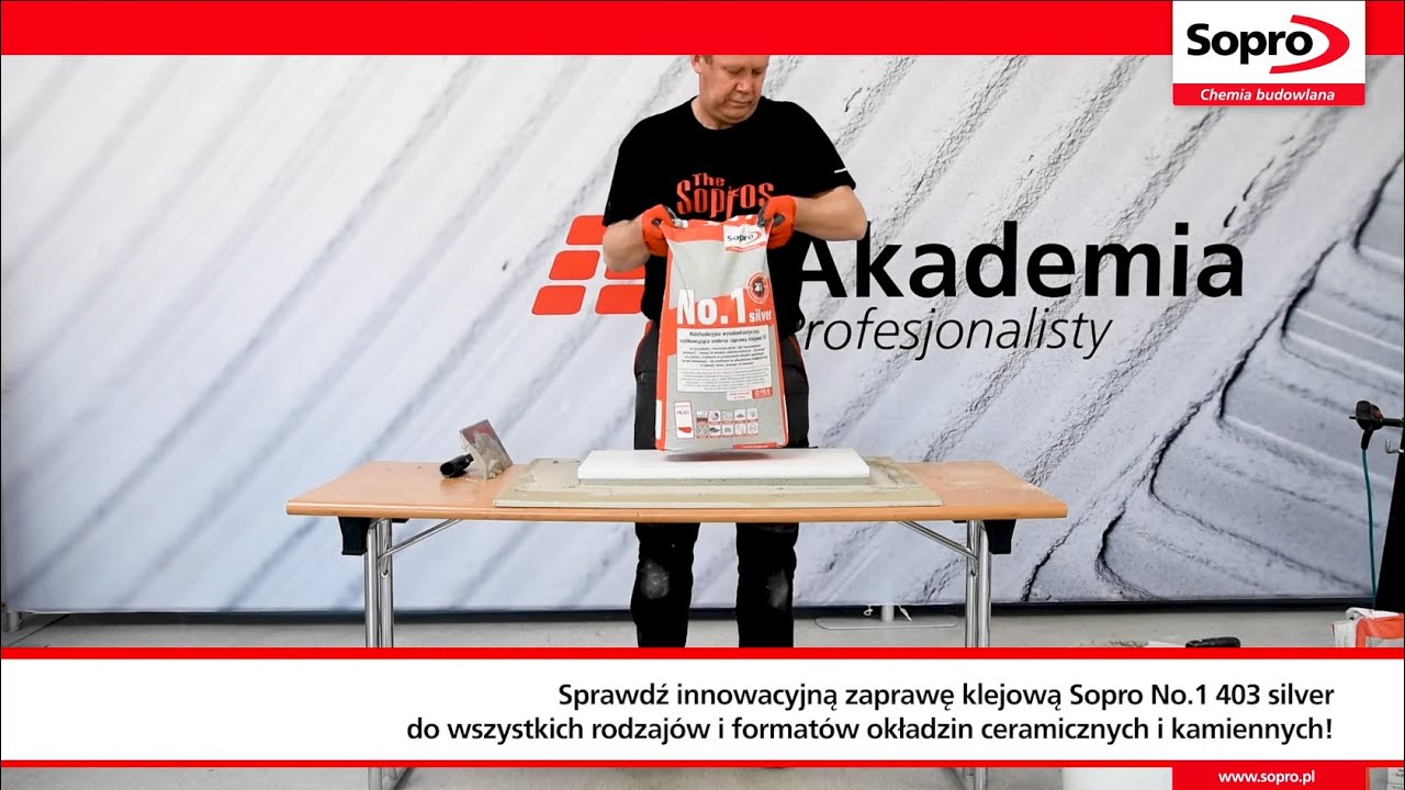 Czy znasz wszystkie zastosowania zaprawy klejowej Sopro No.1 403 silver?