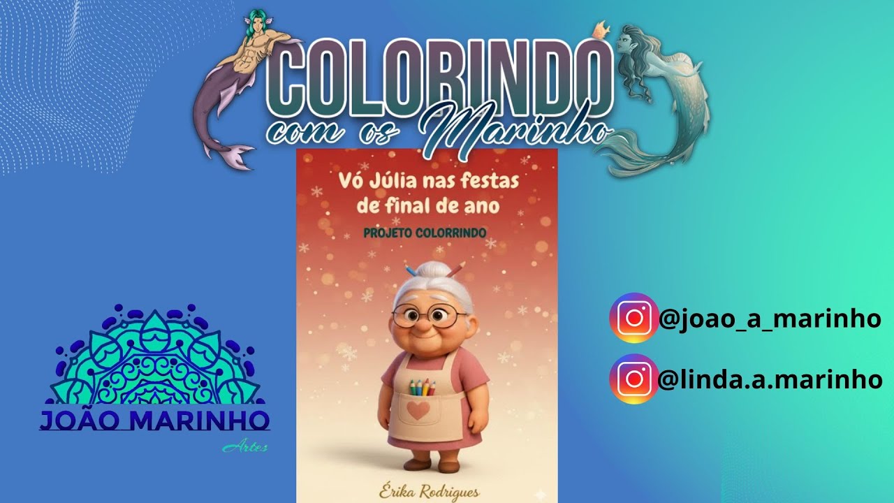 Colorindo a Vó Júlia - Ilustração do Projeto Colorrindo