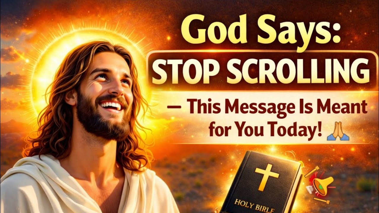 🚨 God Says: Stop Scrolling — This Message Is Meant for You Today! 🙏 God message Bible massage new 📢