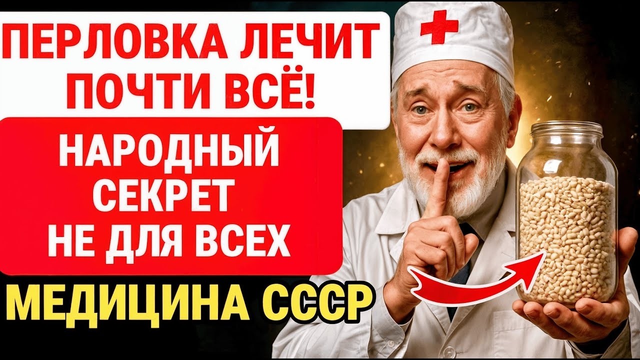 Вы НЕ ЗНАЕТЕ ПЕРЛОВКУ ПОЛНОСТЬЮ! РЕЦЕПТ ВАС УДИВИТ! ЗДОРОВЬЕ ПОЖИЛЫХ