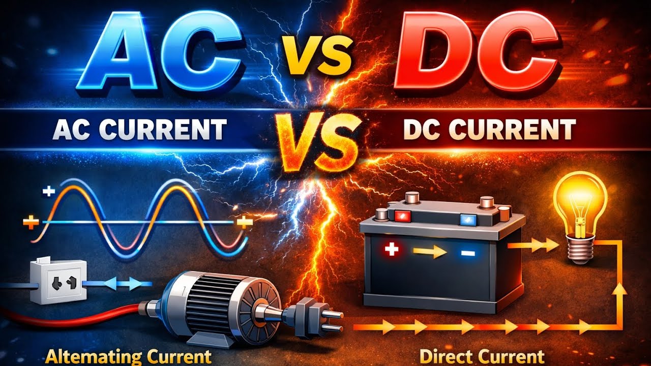 Difference Between AC and DC Current | Easy Concept | EE Hub #electricalengineering