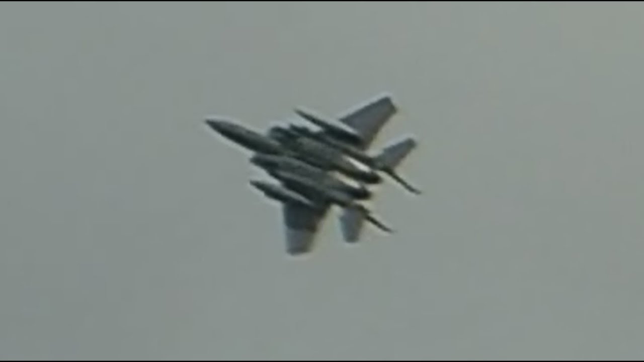F-15E Strike Eagles at Holbeach bomb range 15/08/2011.