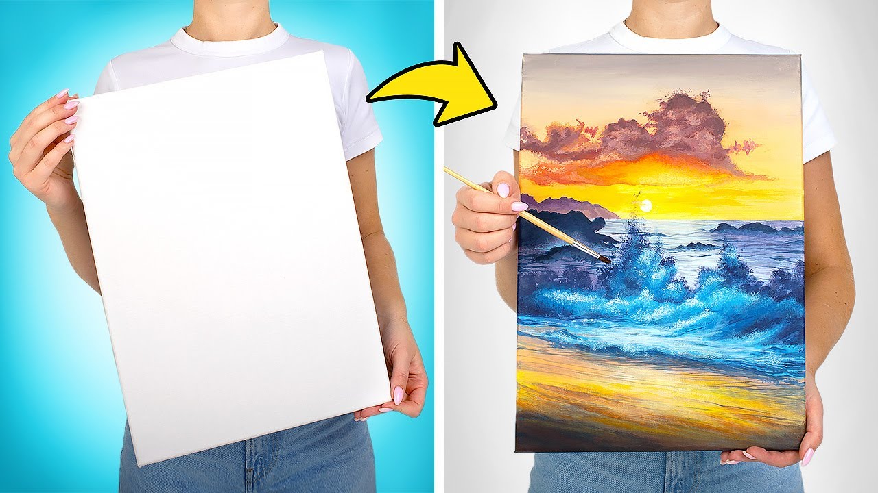 Amazing Ocean Wave Acrylic Painting