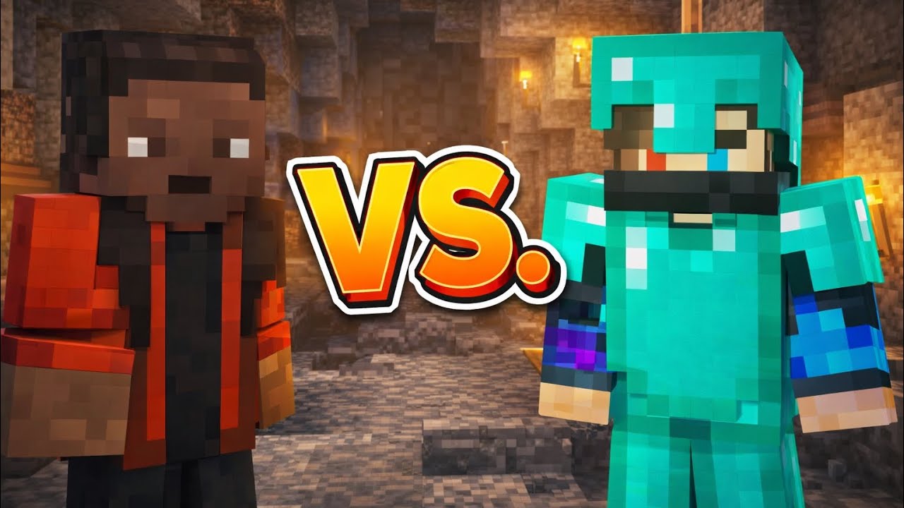 Vem är bäst på Minecraft? Vem hittar diamanter först? Det får ni se i slutet.