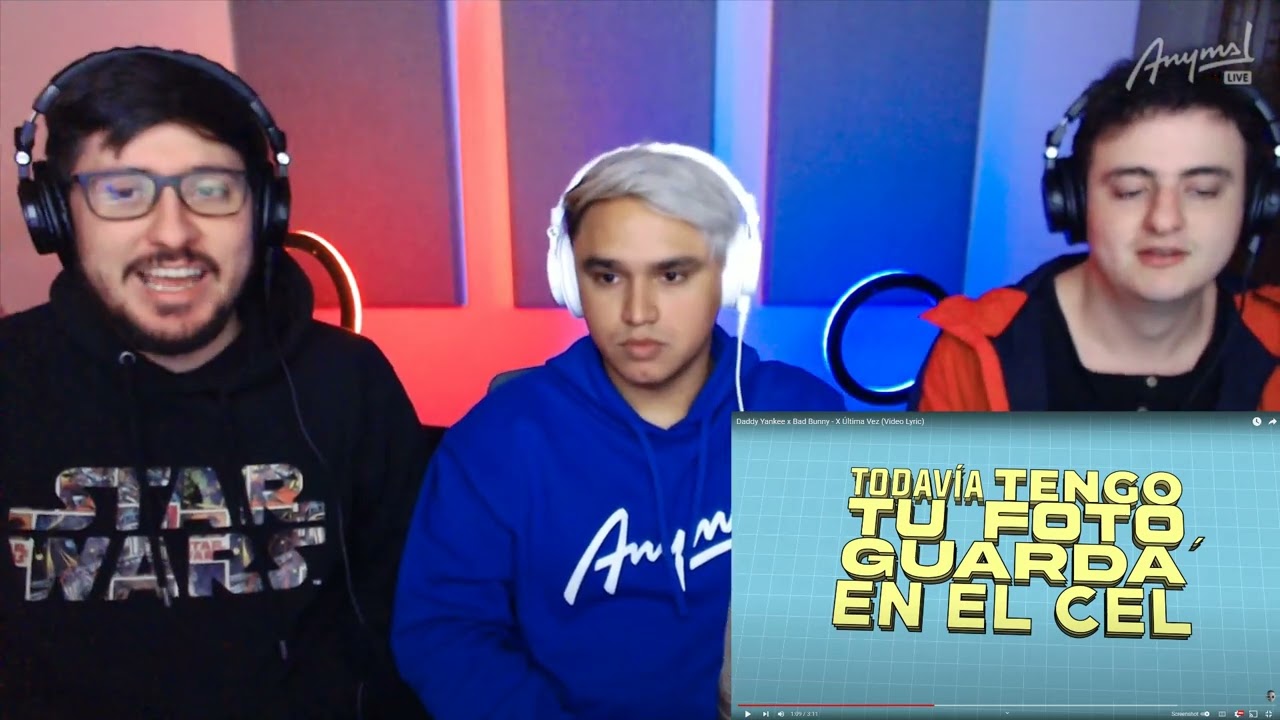 [Reacción] Daddy Yankee x Bad Bunny - X Última Vez (Video Lyric) | ANYMAL LIVE 🔴