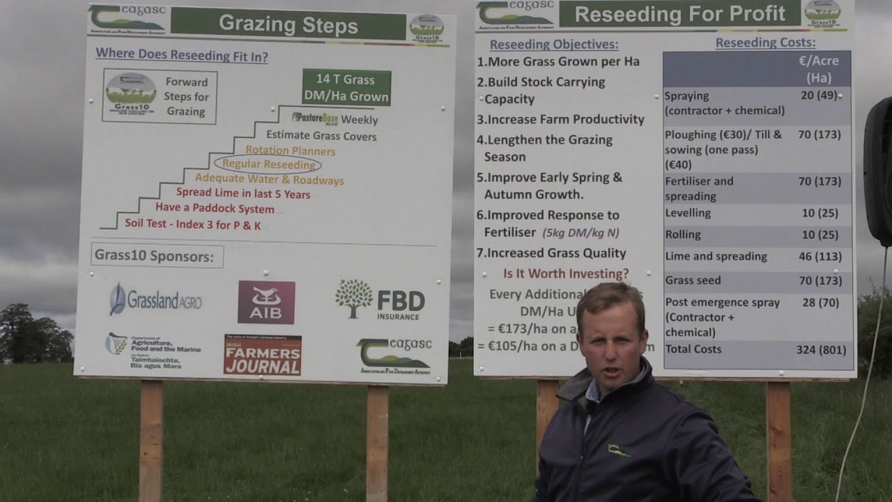 John Douglas - Reseeding for profit event - Grazing steps