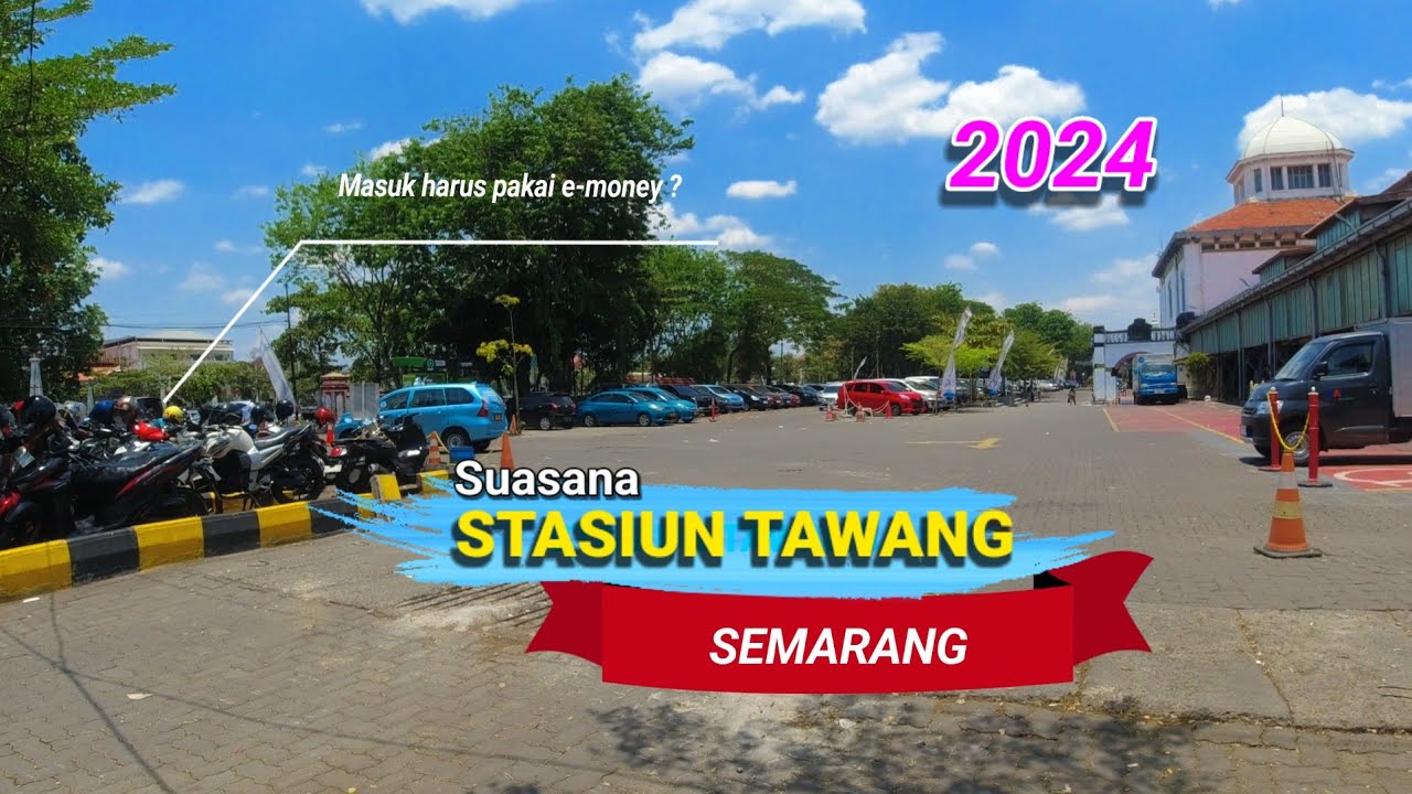 SUASANA DI DALAM STASIUN TAWANG SEMARANG || Masuk harus pakai e-money?
