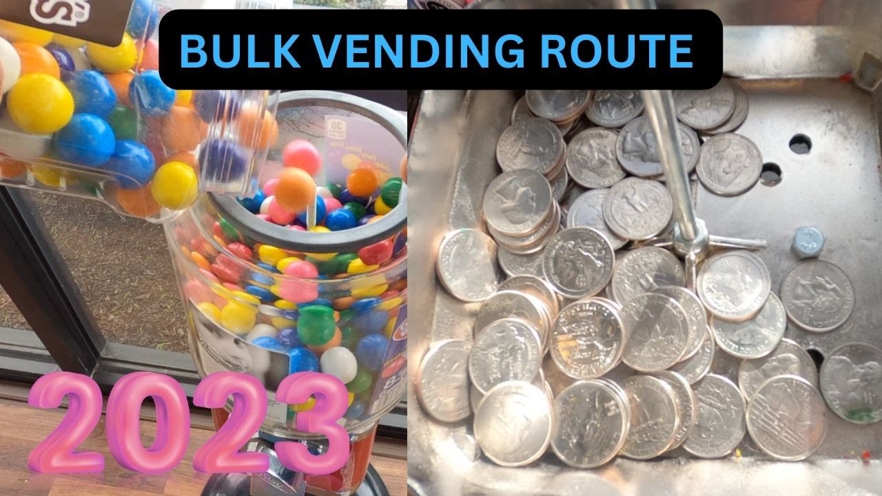 First Bulk Vending Collection of 2023! Ep 8 #candy #vendingbusiness