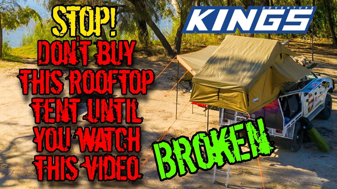ADVENTURE KINGS ROOFTOP TENT BROKEN! *UPDATE* IN DESCRIPTION