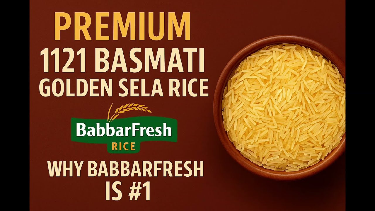 PREMIUM 1121 BASMATI GOLDEN SELA RICE || WHY BABBARFRESH IS #1 #rice #basmatirice #viral ##SHORTS