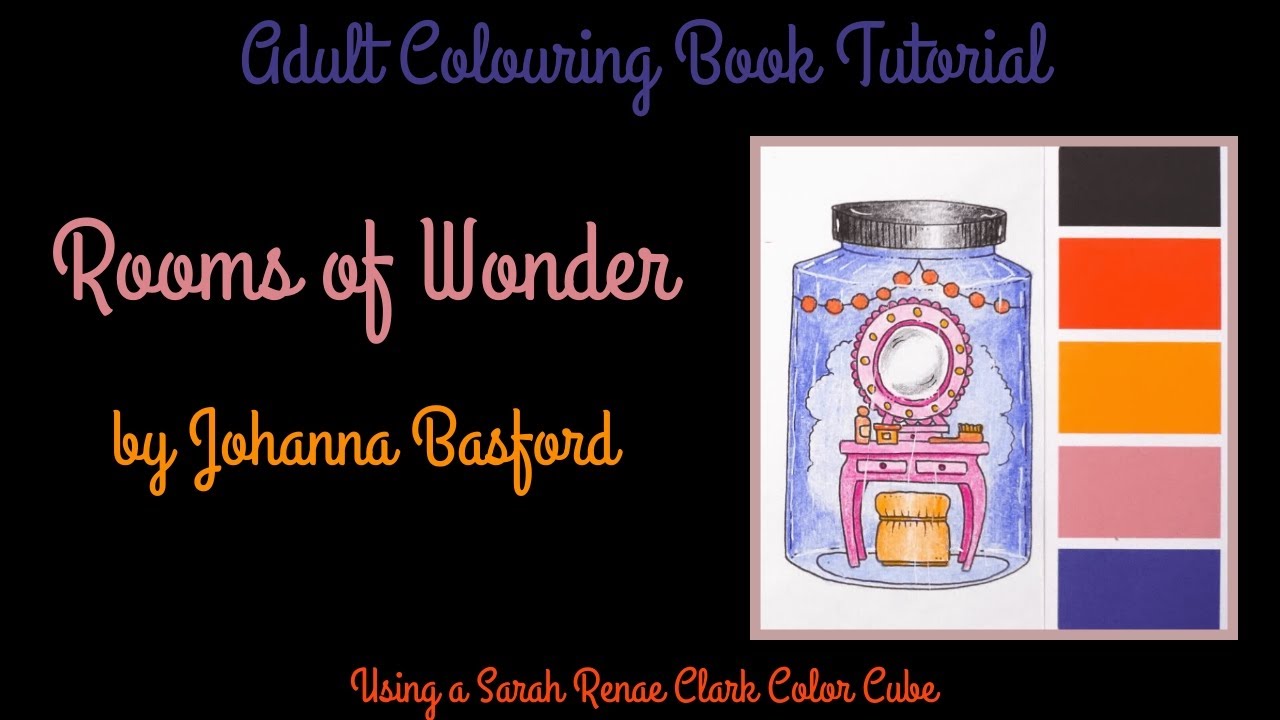 Adult Colouring Tutorial Dressing Table Jar - from Rooms of Wonder by Johanna Basford