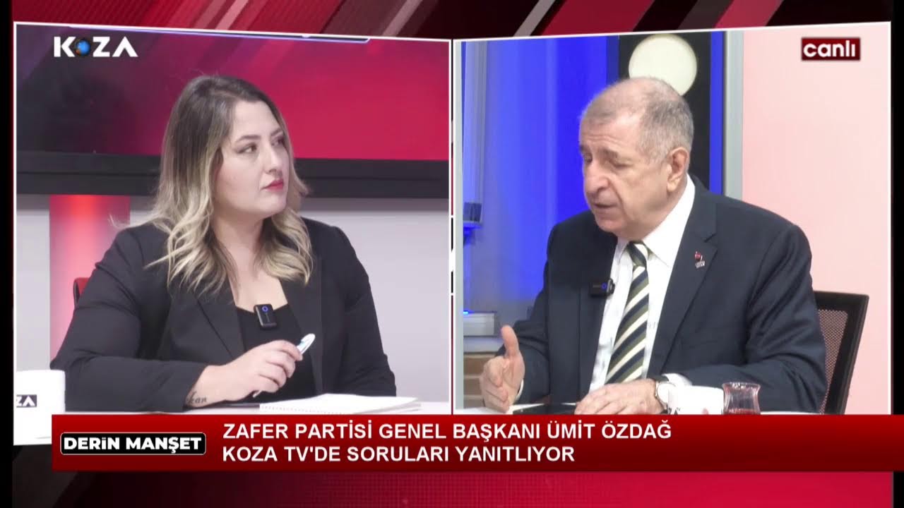 Derin Manşet'in Konuğu Zafer Partisi Genel Başkanı Ümit ÖZDAĞ  #CanlıYayın