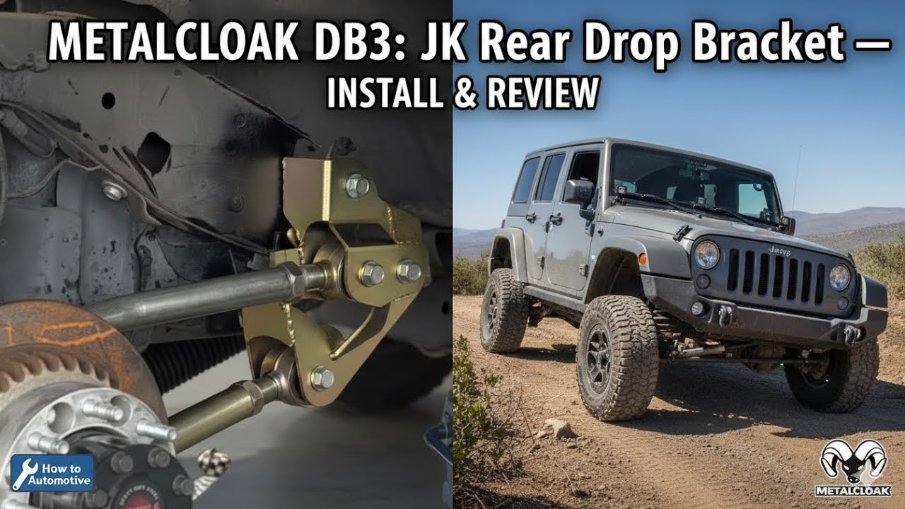 Metalcloak's Db3 Rear Control Arm Drop Brackets Install: Make Your Jeep Jk More Capable Off-road!