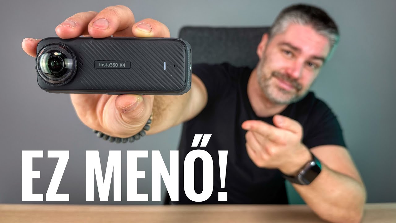 MÁS SZINT! A 360 fokos videók KIRÁLYA az Insta360 X4!?