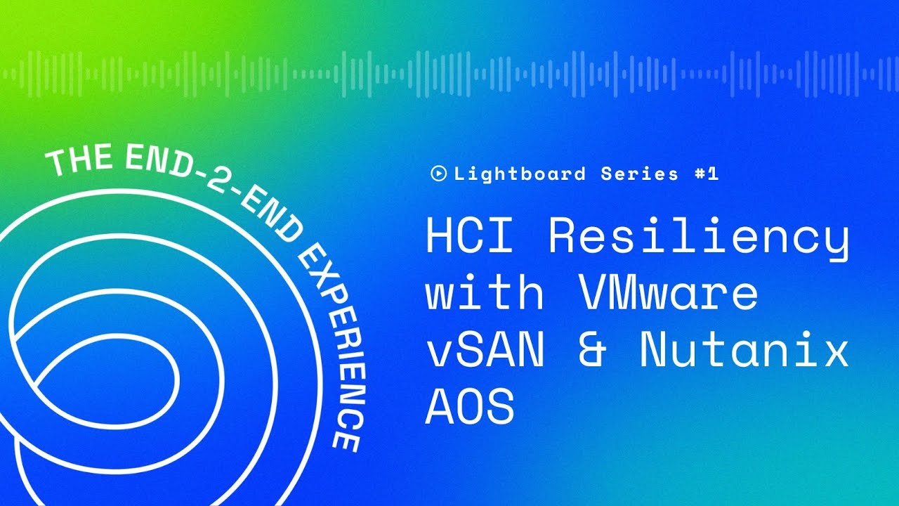 Hyperconverged Infrastructure (#HCI) Resiliency with #VMware #vSAN & #Nutanix AOS