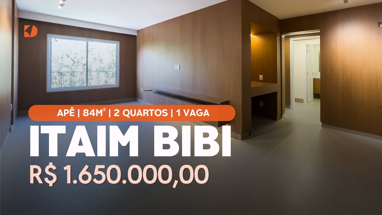 Apartamento Reformado no Itaim Bibi com Vista Verde e Projeto Elegante | 84m² | 2 Quartos | 1 vaga