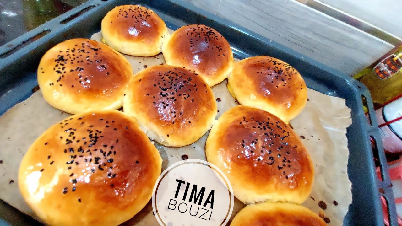 خبز البرغر 🍔 بطريقة جديدة ناجحة ومضمونة 100%