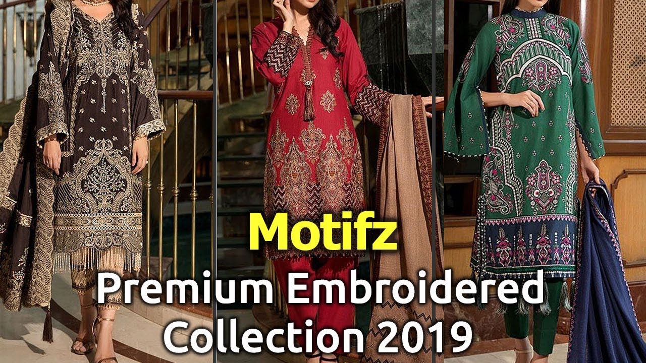 Latest MOTIFZ (PREMIUM) Pakistani Chiffon Dresses 2019 | Stylish Designer Chiffon Dress Designs