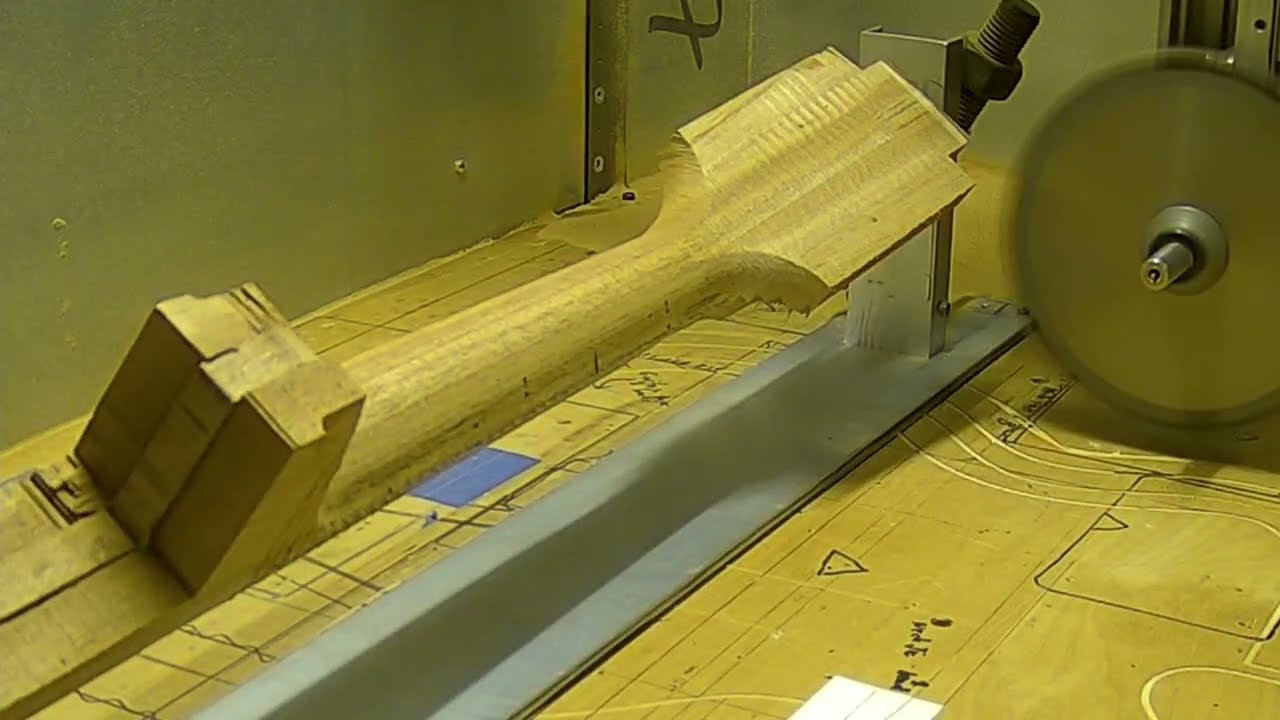 CNC carving a guitar neck using rotary jig mount