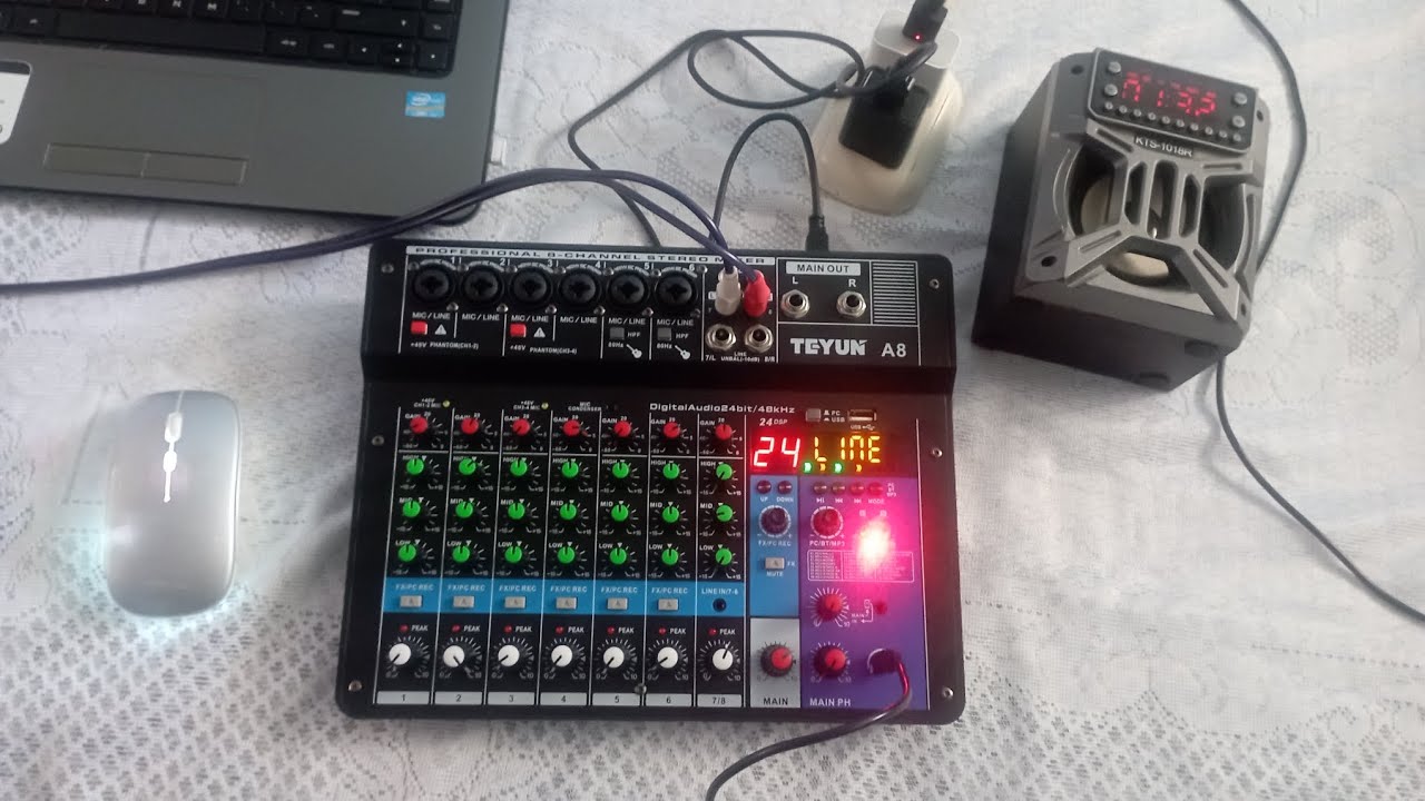 CONSOLA MIXER TEYUN A8