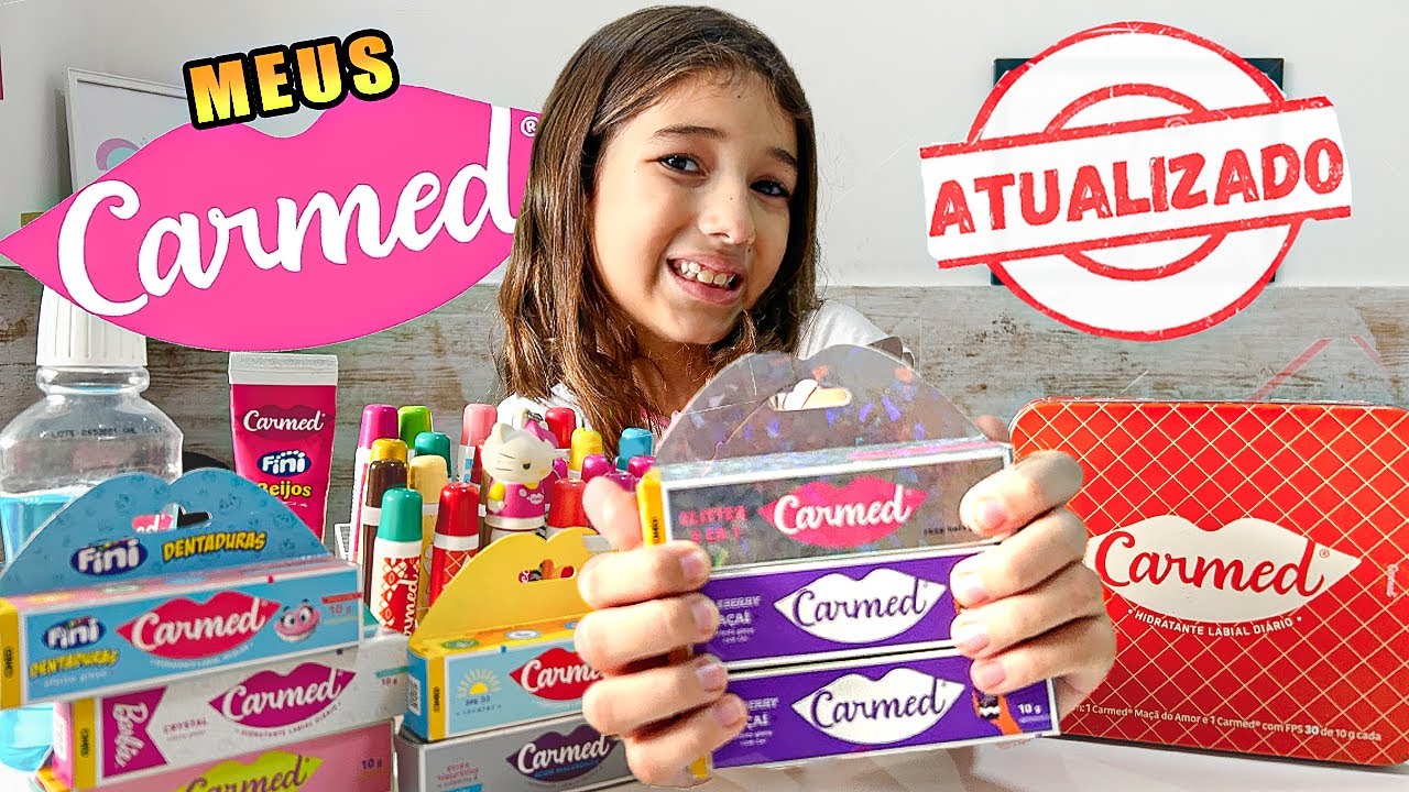 TODOS OS MEUS CARMEDs ATUALIZADOS/TOUR PELA MINHA COLEÇÃO DE HIDRATANTE CARMED ATUALIZADO / CLARICE
