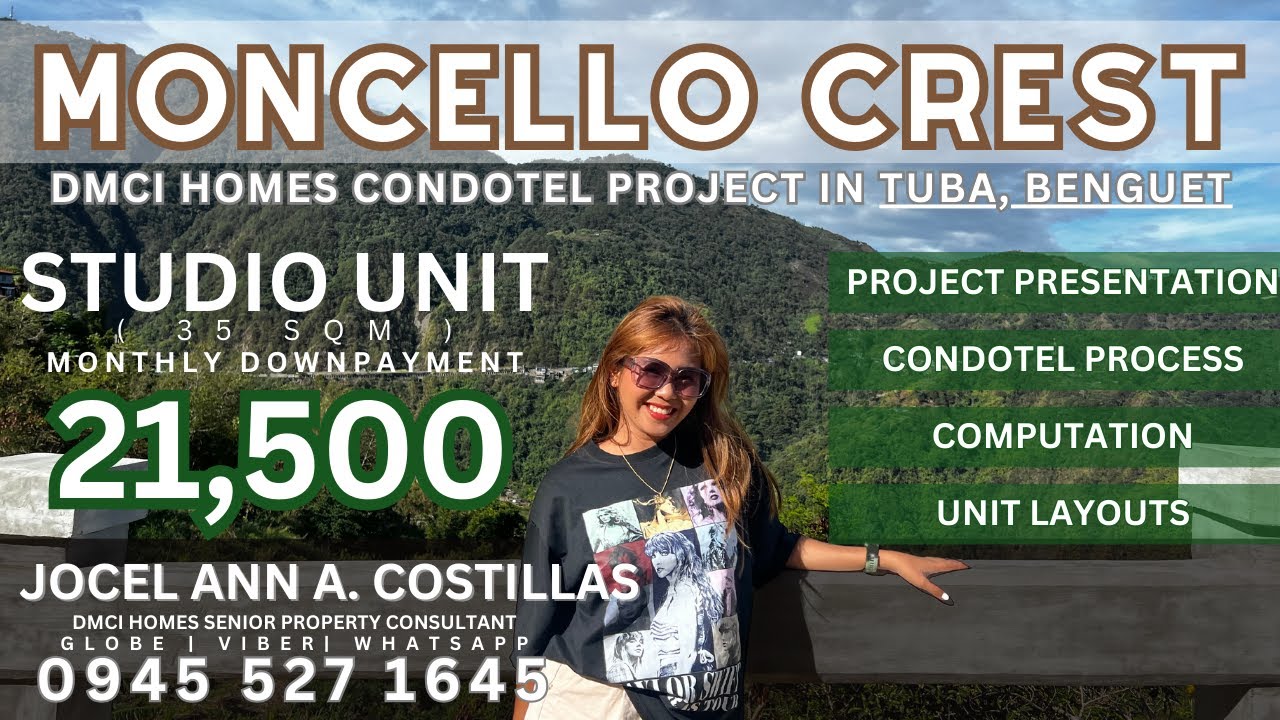 DMCI HOMES PROJECT IN TUBA, BENGUET | MONCELLO CREST | DMCI HOMES CONDOTEL PROCESS | COMPUTATION