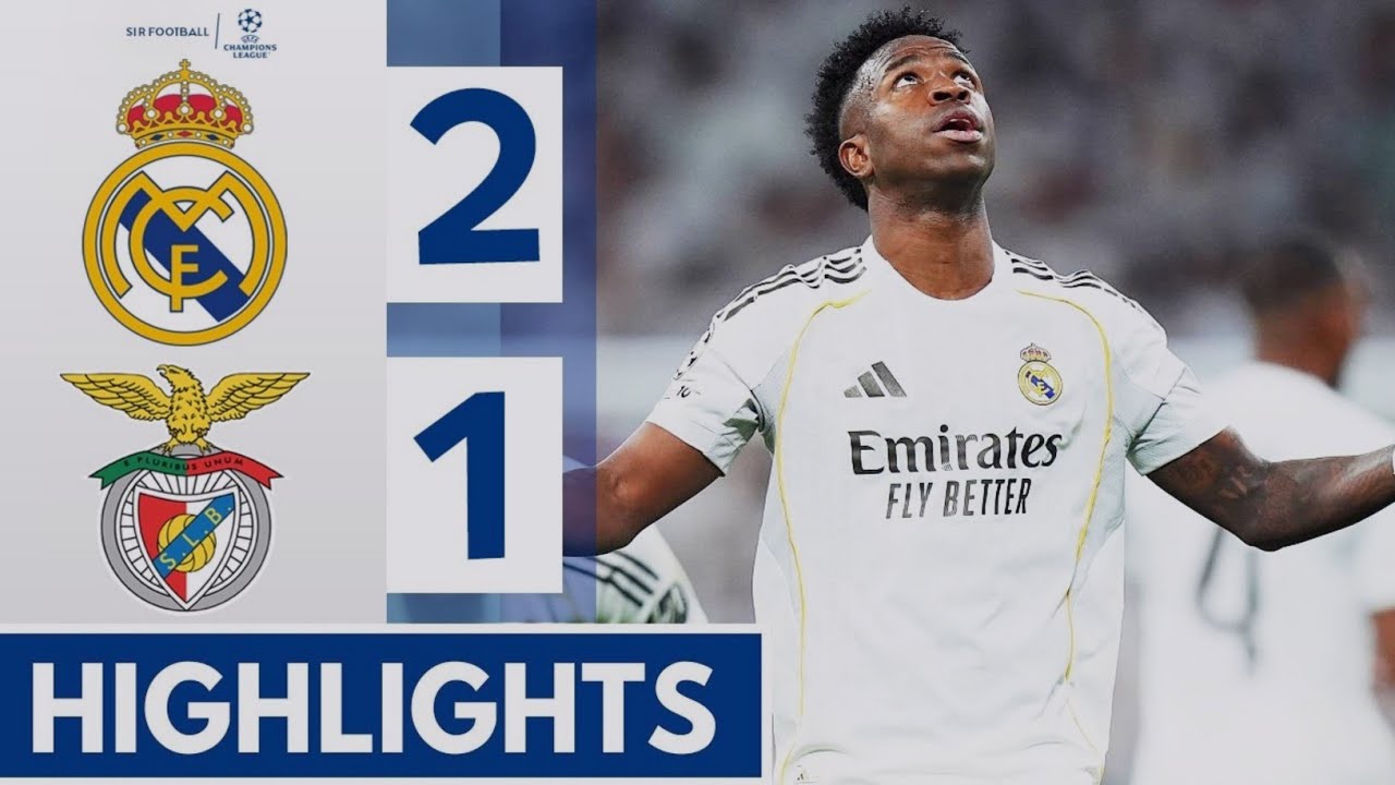 Real Madrid vs Benfica 2-1| Highlights & All Goals | Vinicius Junior