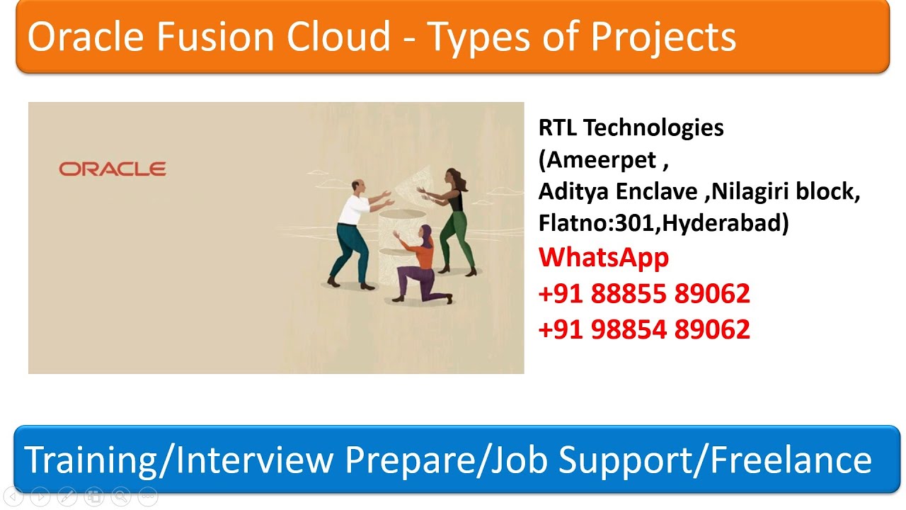 Oracle Fusion Cloud R13(Latest Version 22C) Types of Projects Explanation