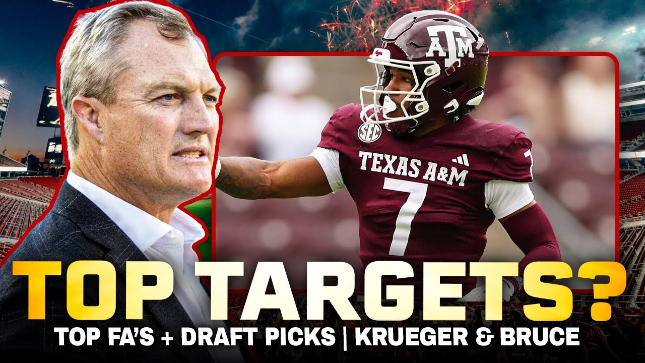 49ers TOP Offseason Targets: Free Agents + Draft Picks | Krueger & Bruce