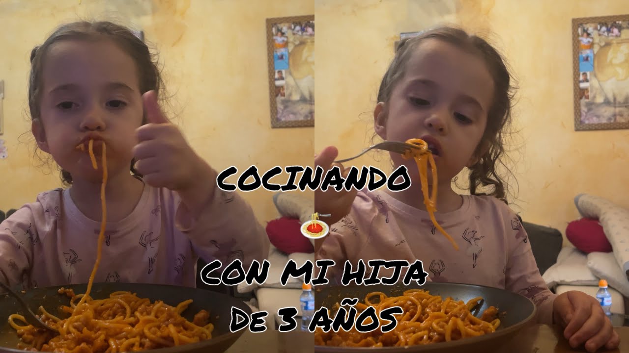 Intento COCINAR 🍝 con mi HIJA 3 AÑOS