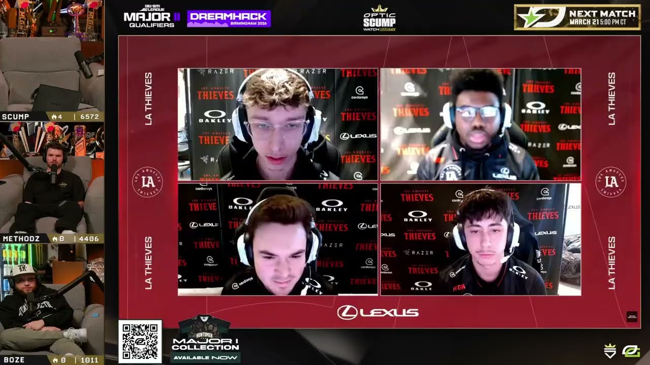 METHODZ SCUMP & BOZE ШОКИРОВАНЫ ПОСЛЕ ПРОСМОТРА МАТЧА LA THIEVES ПРОТИВ FALCONS (BLACK OPS 7)