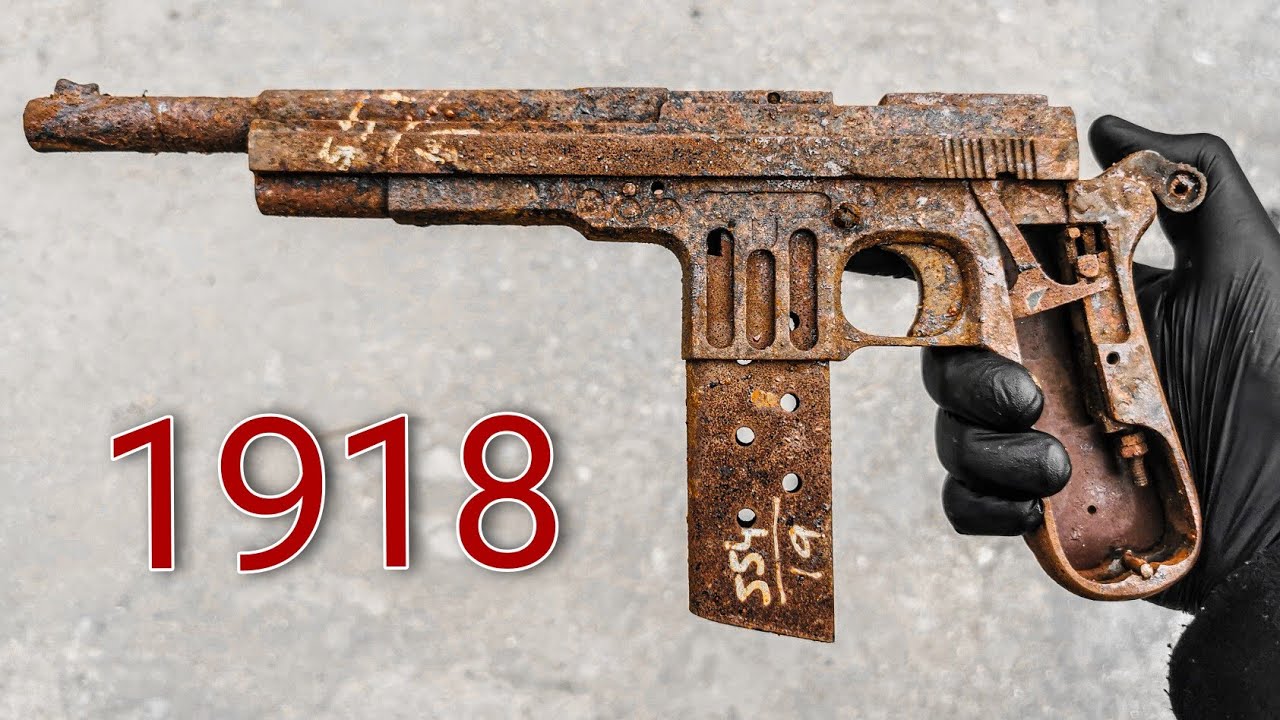 Restoration of a very old and rusty pistol | Unique Gun Restoration
