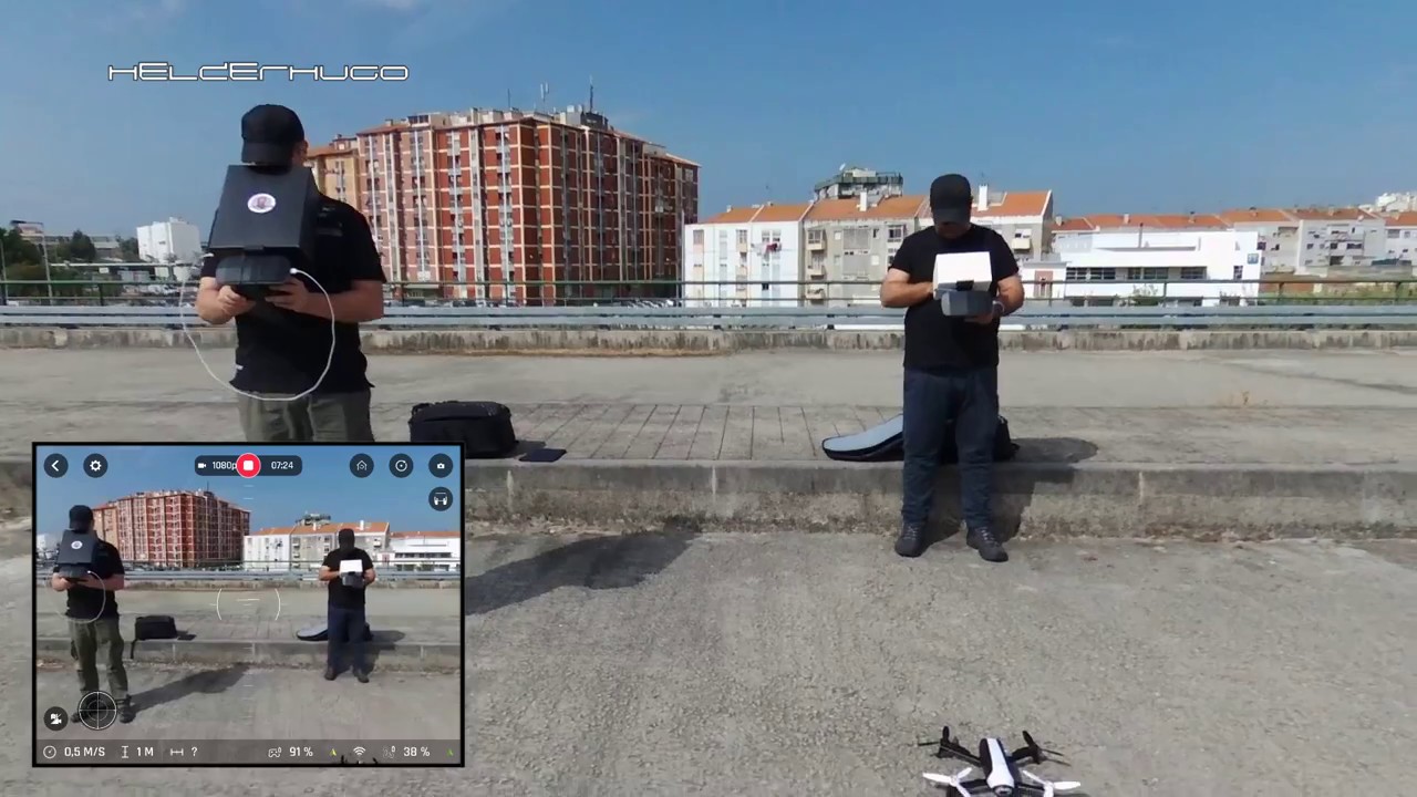 Teste de longa distância sobre a água em zona urbana com Drone Parrot Bebop 2