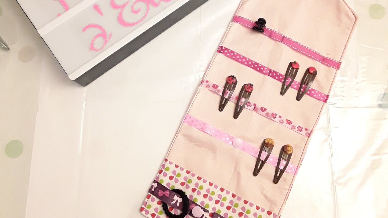 Tuto pochette pour barrettes et chouchous