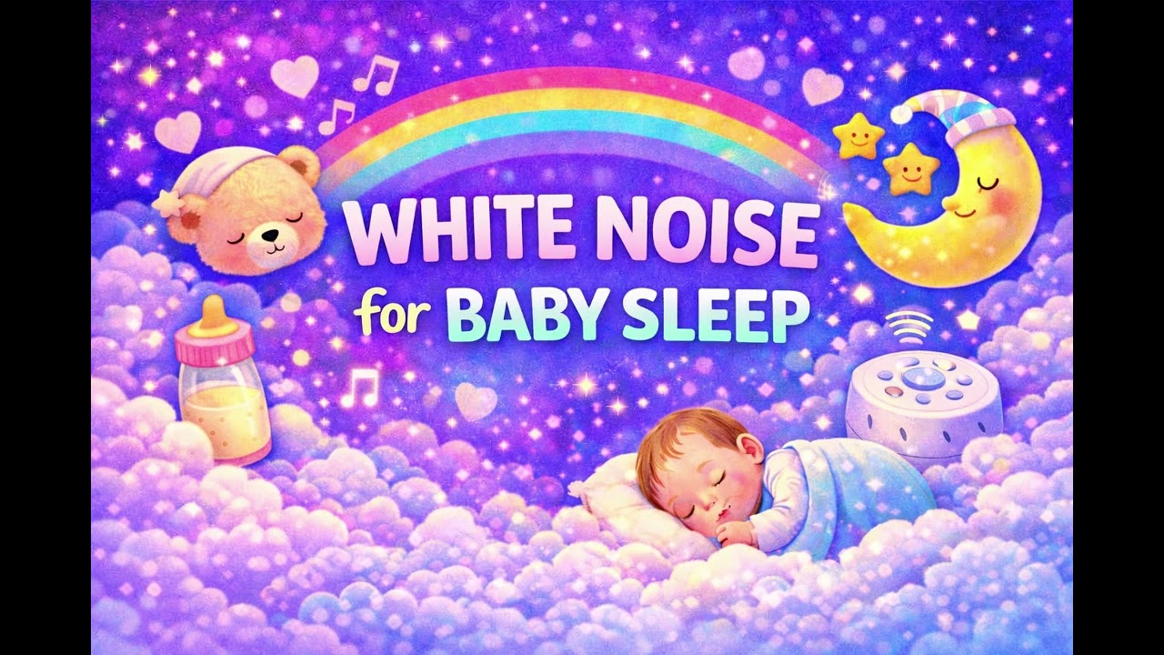 Hair Dryer White Noise for Babies | Deep Sleep, Calm & Gas Relief (5 Hours)