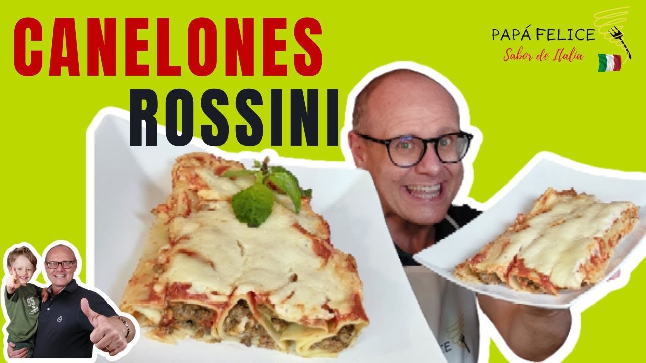 🇮🇹 Canelones Rossini. Típico de Italia