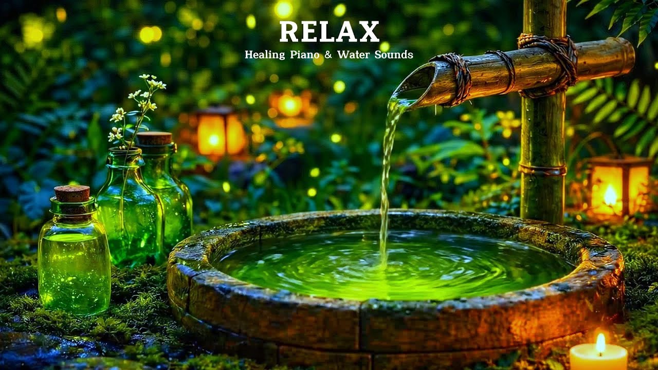 Deep Healing Piano & Water Sounds  Relaxing Music to Calm Mind & Release Stress