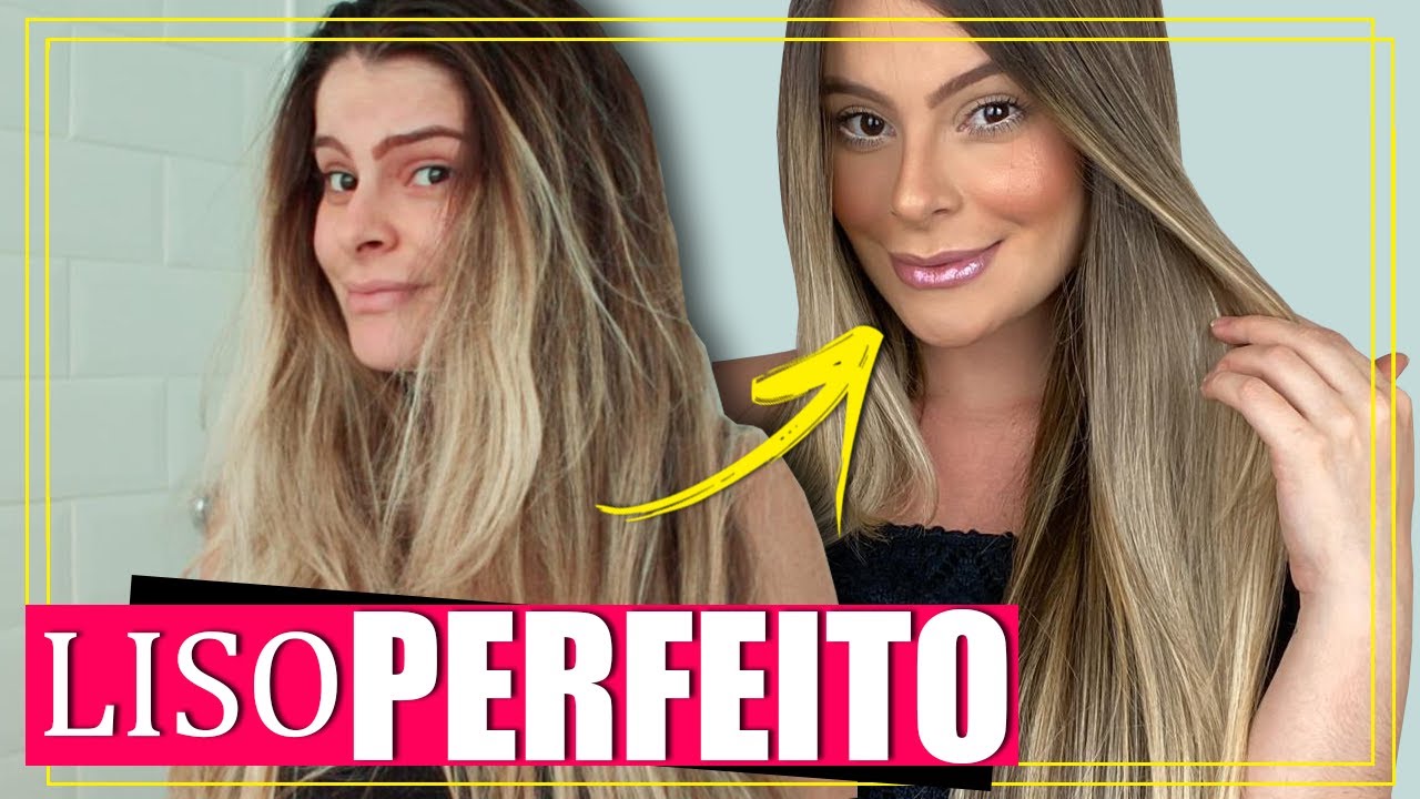 CABELO LISO PERFEITO em CASA!