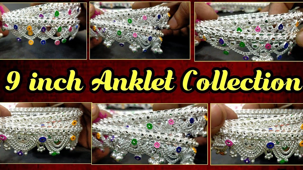9 inch Anklet Collection | Payal Design | Velli Kolusu