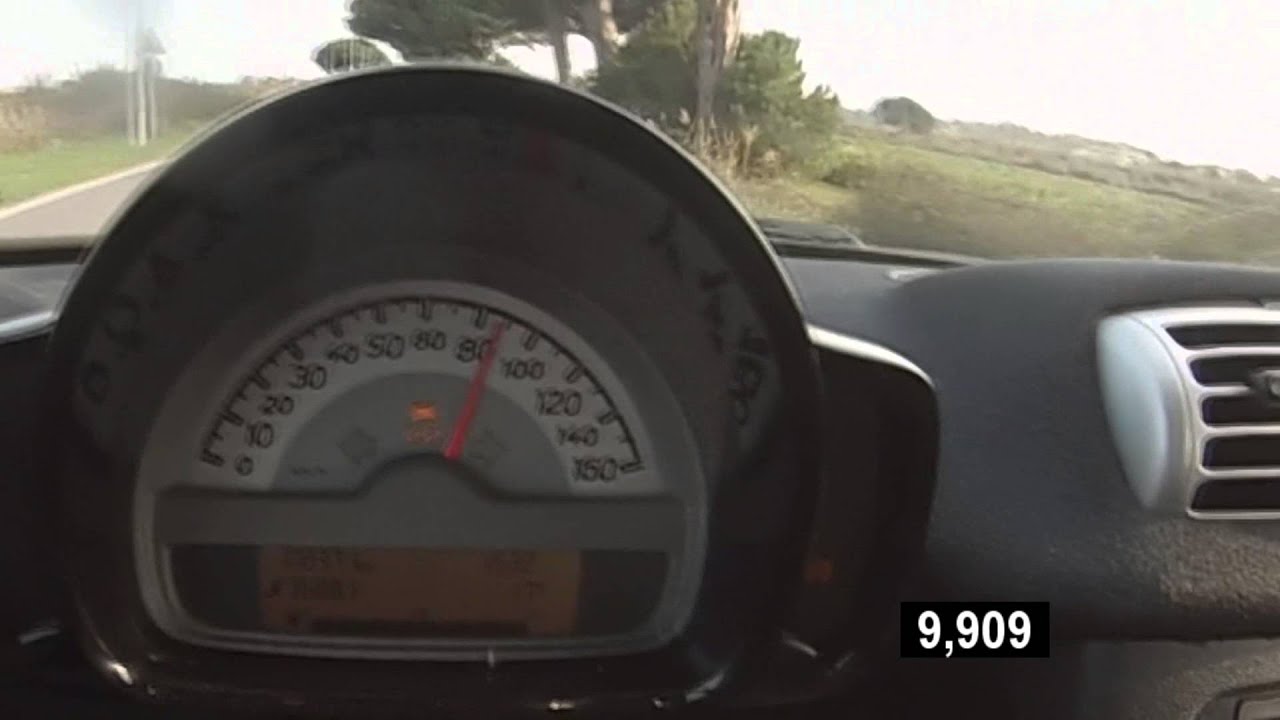 Smart ForTwo mhd 0-100km/h acceleration (2nd gen, 2011, stock) - THE 0-62 PACE!
