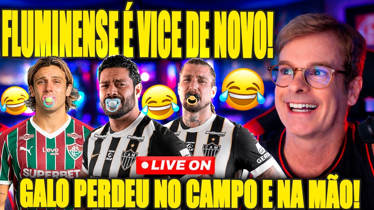 FLUMINENSE É VICE DE NOVO DO MENGÃO! GALO PERDEU NO CAMPO E NA MÃO! LIVE RAIZ! 📱