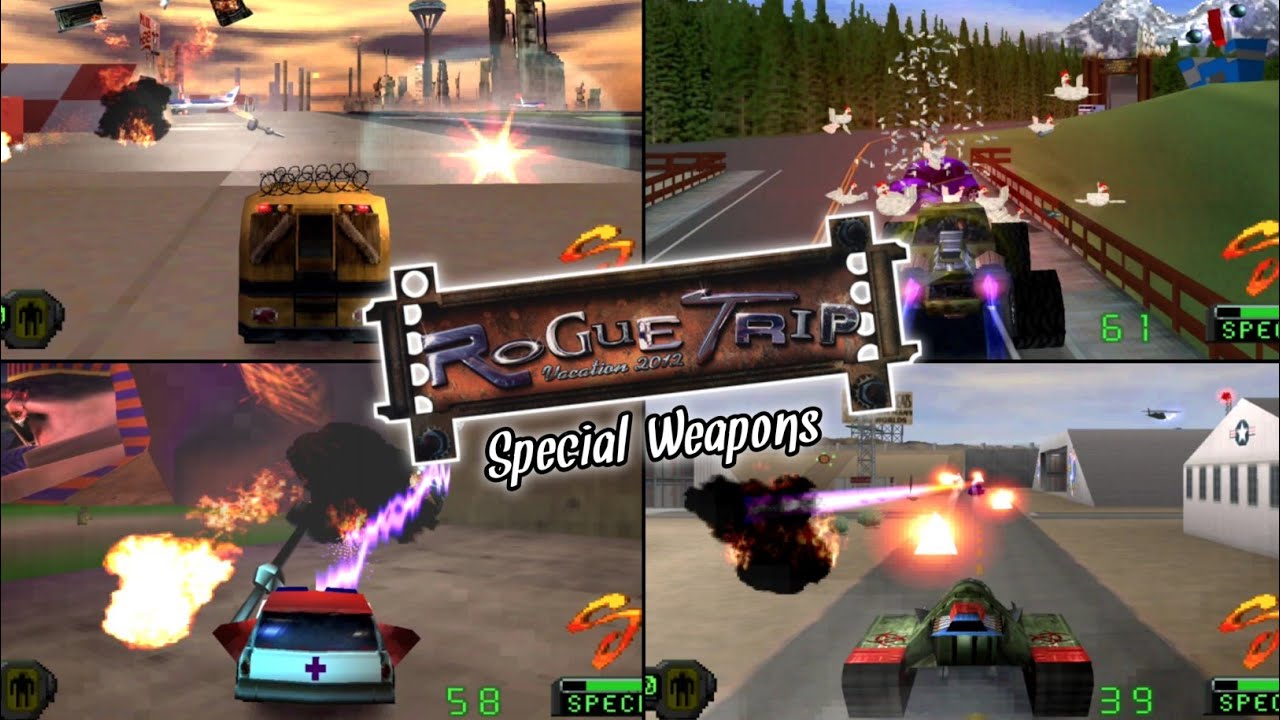 Rogue Trip: Vacation 2012 - All Special Weapons | PS1