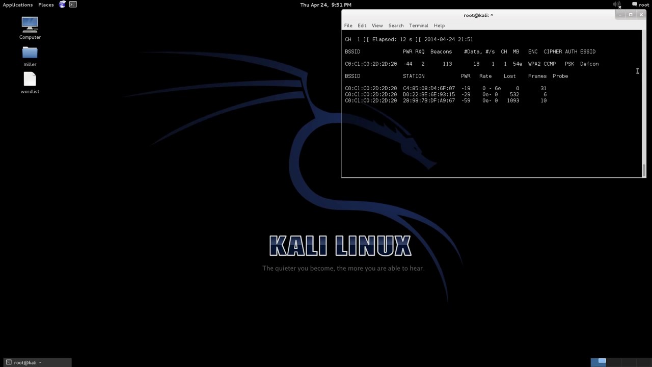 Cracking WPA WPA2 with Kali Linux verbal step by step guide