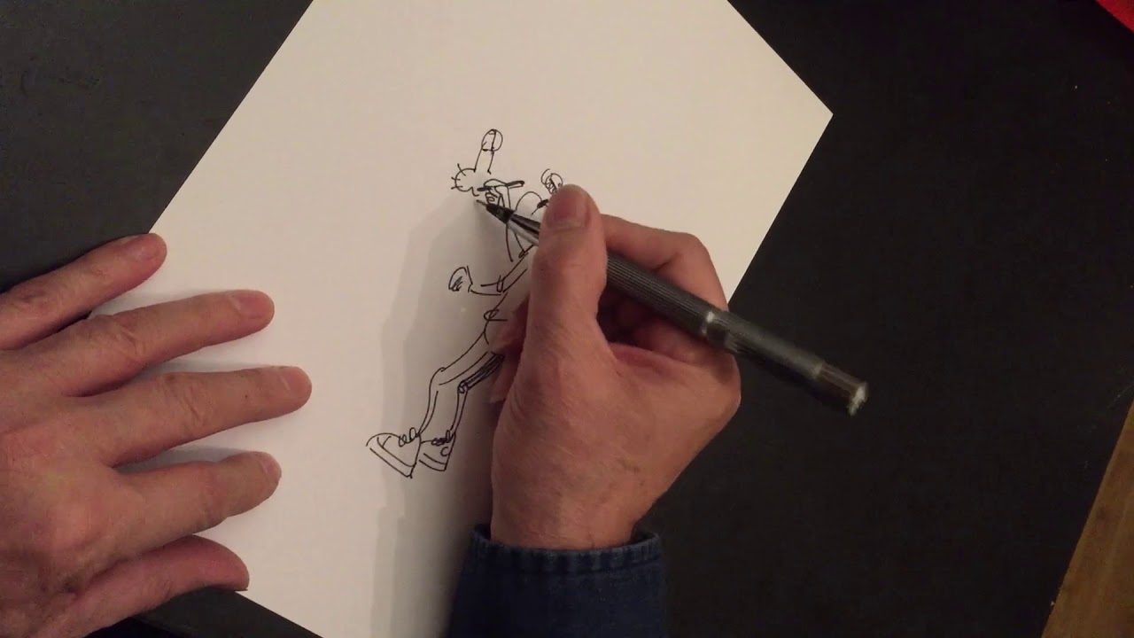 Frank Margerin dessine avec le feutre Yookers