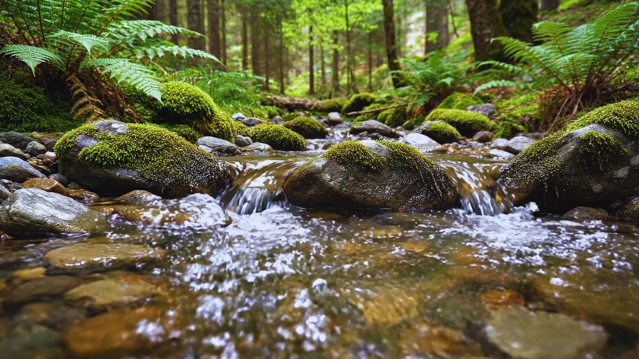 River Sounds with Relaxing Music for Sleep, Focus & Relaxation