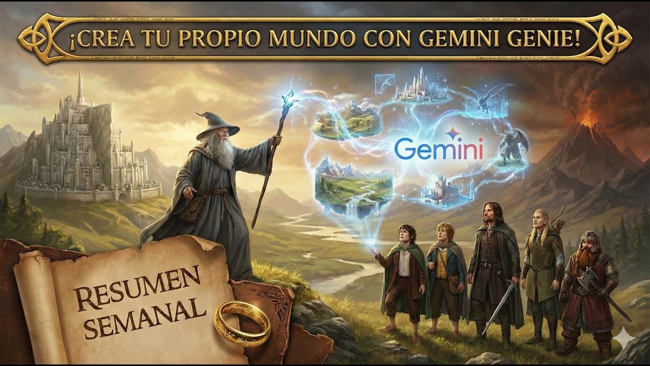 Gemini en Chrome y Google Genie, ¡Crea tu propio mundo! 🤯 Resumen Semanal.