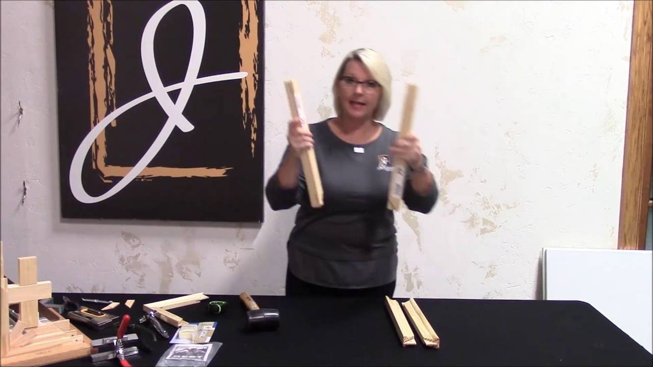 Assembling Tongue & Groove Stretcher Bars